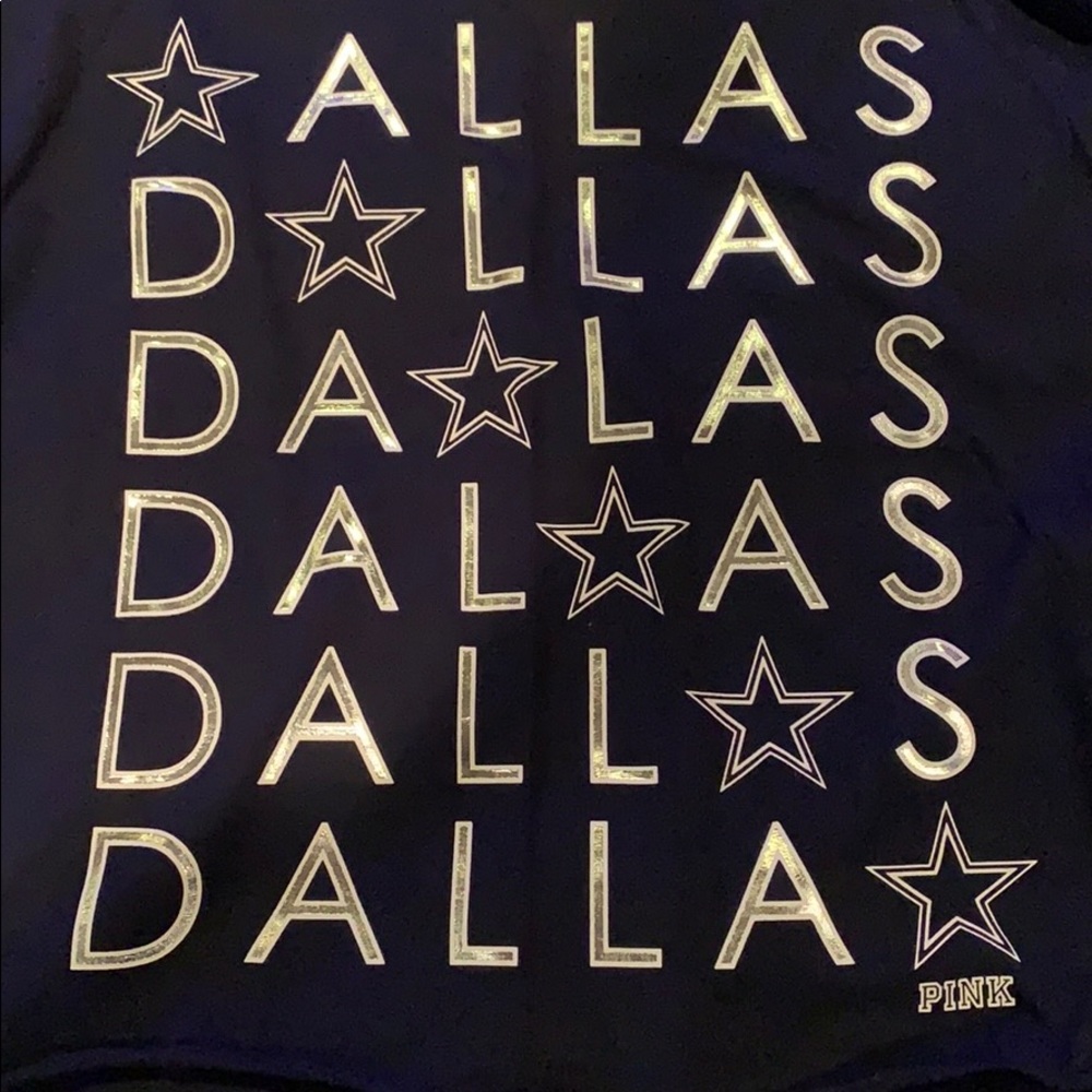 COPY - NWT D Cowboys crop sweatshirt by VS Pink in sz L